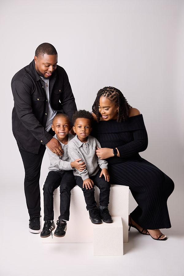 Black family portrait session in Upper Marlboro MD captured by D2D Focus