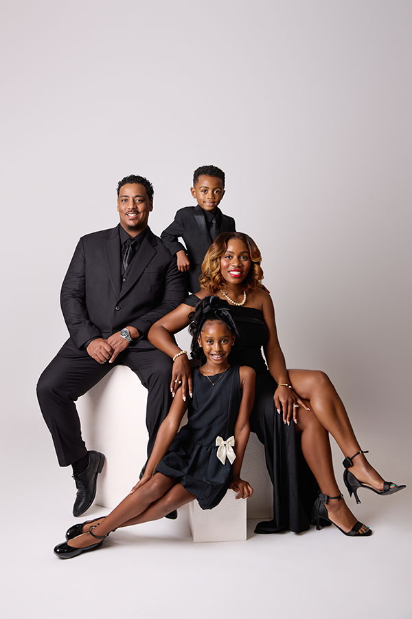 Luxury Black family photography session in Maryland